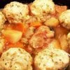 Chicken & red wine casserole with herby dumplings
