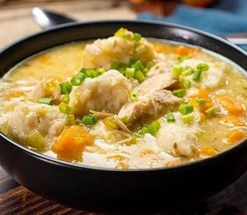 Chicken with Herb Dumplings Recipe