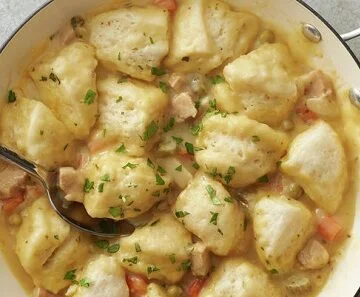 Easy Chicken and Dumplings with Biscuits Recipe