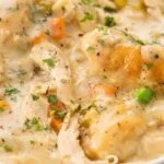 Healthier Slow Cooker Chicken and Dumplings Recipe