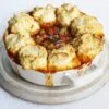 Slow cooker vegetable stew with cheddar dumplings