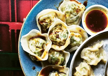 Steamed Kale Dumplings Recipe