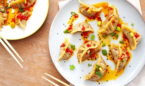 Thai Steamed Dumplings with Shiitake-Tofu Filling Recipe